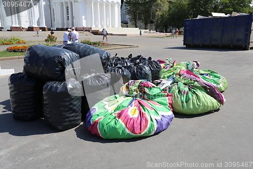 Image of Bags with trash