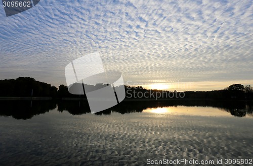 Image of Beautiful evening sunset 