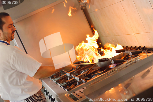 Image of chef preparing food