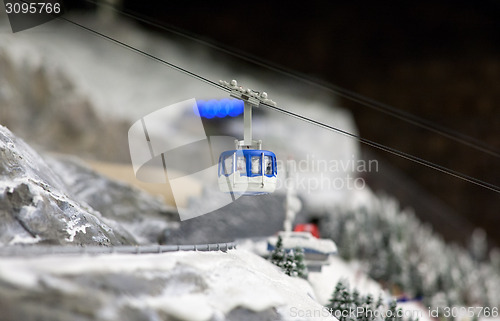 Image of cabin lift at ski resort