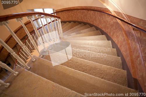 Image of spiral staircase steps