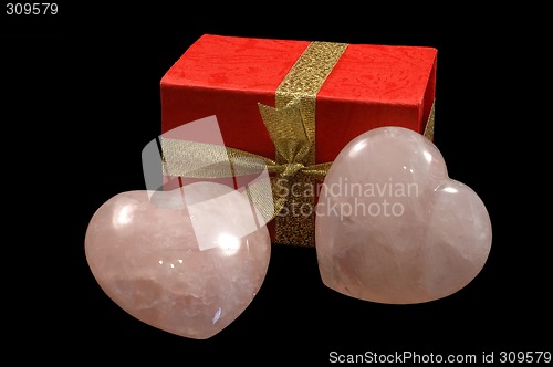Image of Stoned hearts and gift box