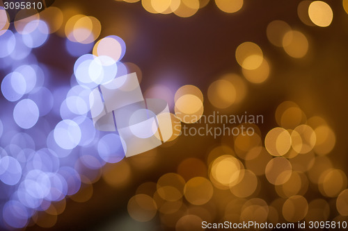 Image of Natural bokeh. Photo of holidays lights