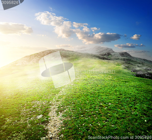 Image of Morning in mountains