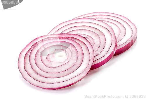 Image of red onion slices