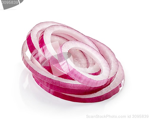 Image of red onion slices