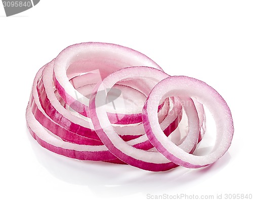 Image of red onion slices