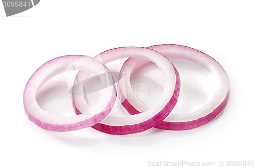 Image of red onion slices