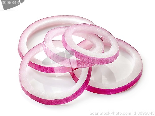 Image of red onion slices