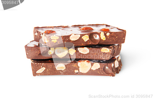 Image of Stack of three chocolate bars