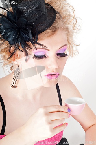 Image of Lady playing a doll character