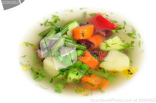 Image of Vegetable soup macro