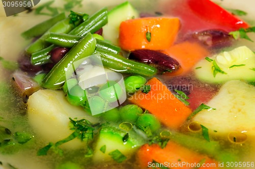 Image of Vegetable soup macro