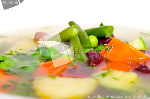 Image of Vegetable soup macro