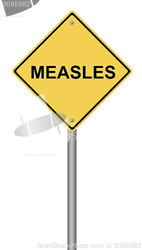 Image of Measles Warning Sign