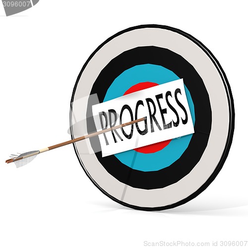 Image of Arrow, progress  and board