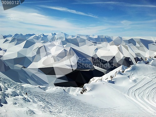 Image of low poly mountains