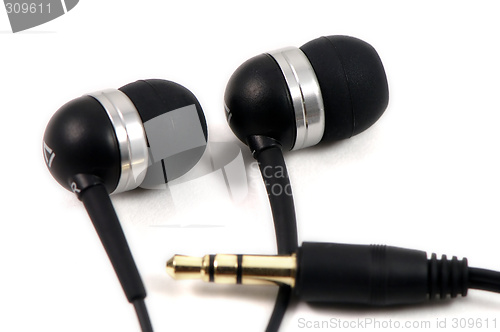 Image of MP3 player headphones