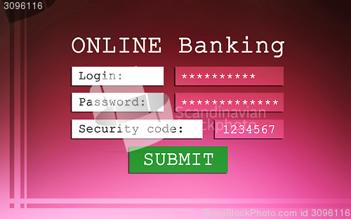 Image of Online banking background