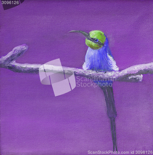 Image of Painting of carmine bee eater