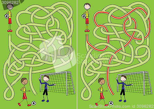 Image of Soccer maze