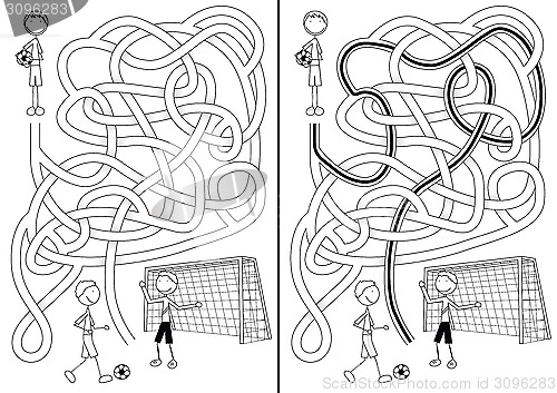 Image of Soccer maze