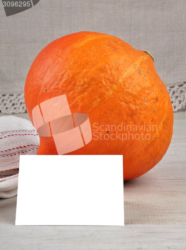 Image of Pumpkin and card