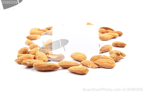 Image of Almonds on white