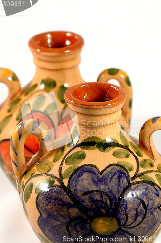 Image of Ceramic pot with paint