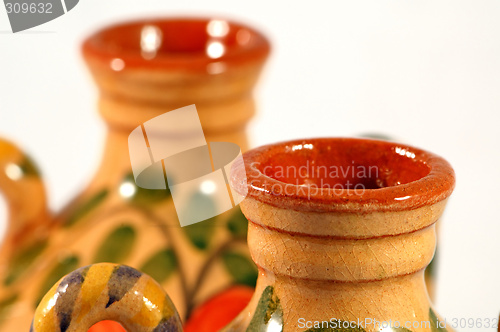 Image of Ceramic pot with paint