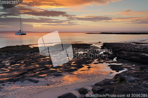 Image of Sunset seascape at Cabbage Tree Beach Jervis Bay