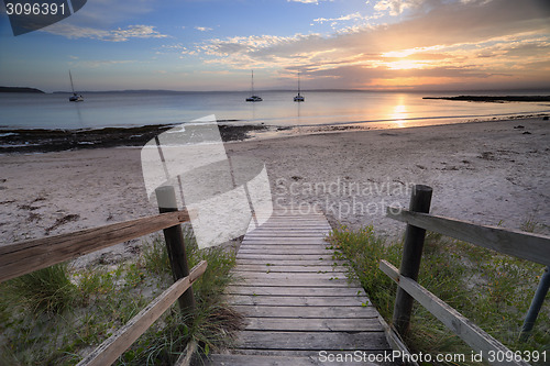Image of Cabbage Tree Beach Jervis Bay sunset