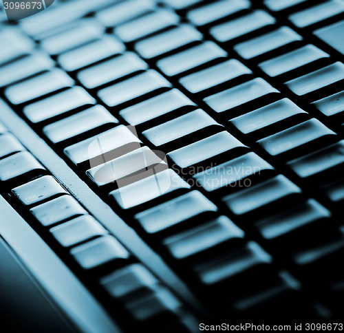 Image of Modern and stylish laptop. 