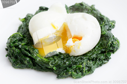 Image of Boiled egg and spinach