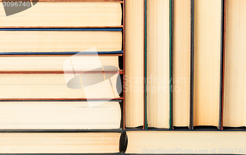Image of Background the stacks of old books
