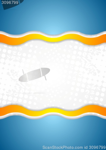 Image of Abstract corporate wavy grunge background