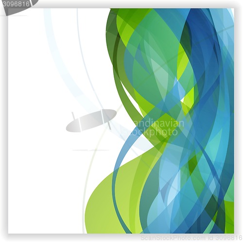 Image of Bright abstract wavy vector design
