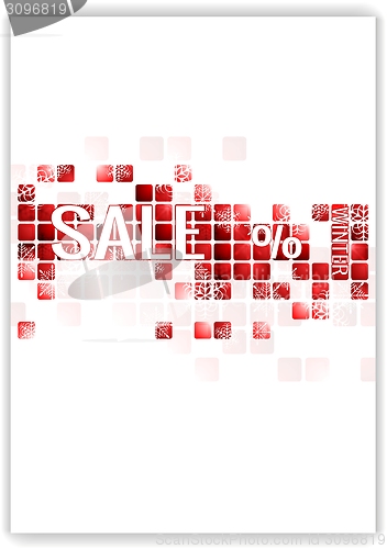 Image of Last winter sale vector flyer template