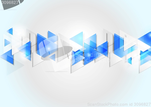 Image of Abstract corporate geometric tech background
