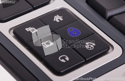 Image of Buttons on a keyboard - Lock