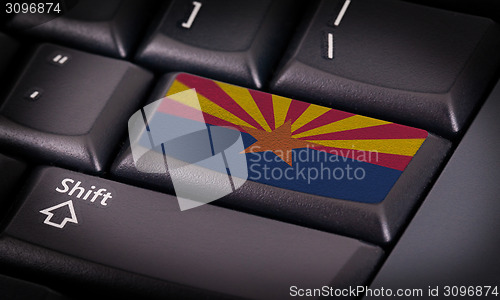 Image of Flag on keyboard