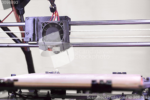 Image of Detail of the 3D Printer