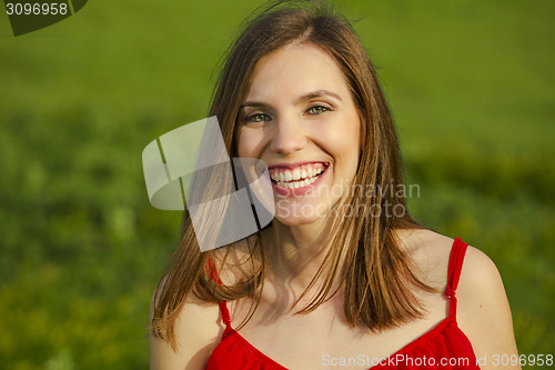 Image of Beauty in red