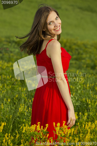 Image of Beauty in red