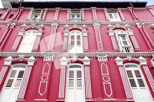 Image of Traditional building in Chinatown of Singapore