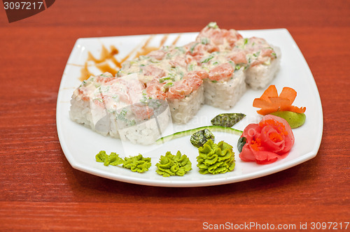 Image of cream cheese salmon rolls