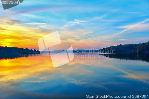 Image of Sunset on the lake