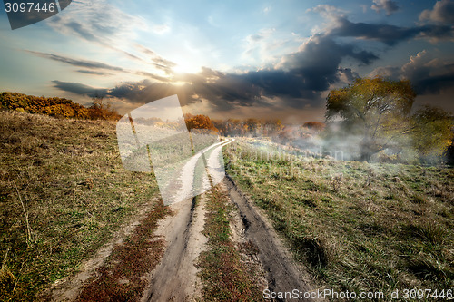 Image of Fog and countryside