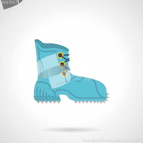 Image of Climbing boot flat vector icon