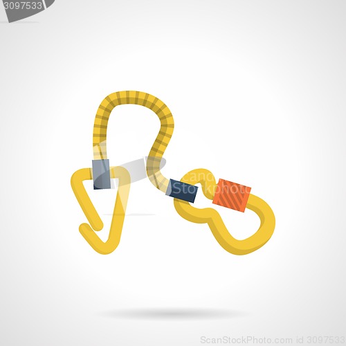 Image of Yellow quickdraw flat vector icon